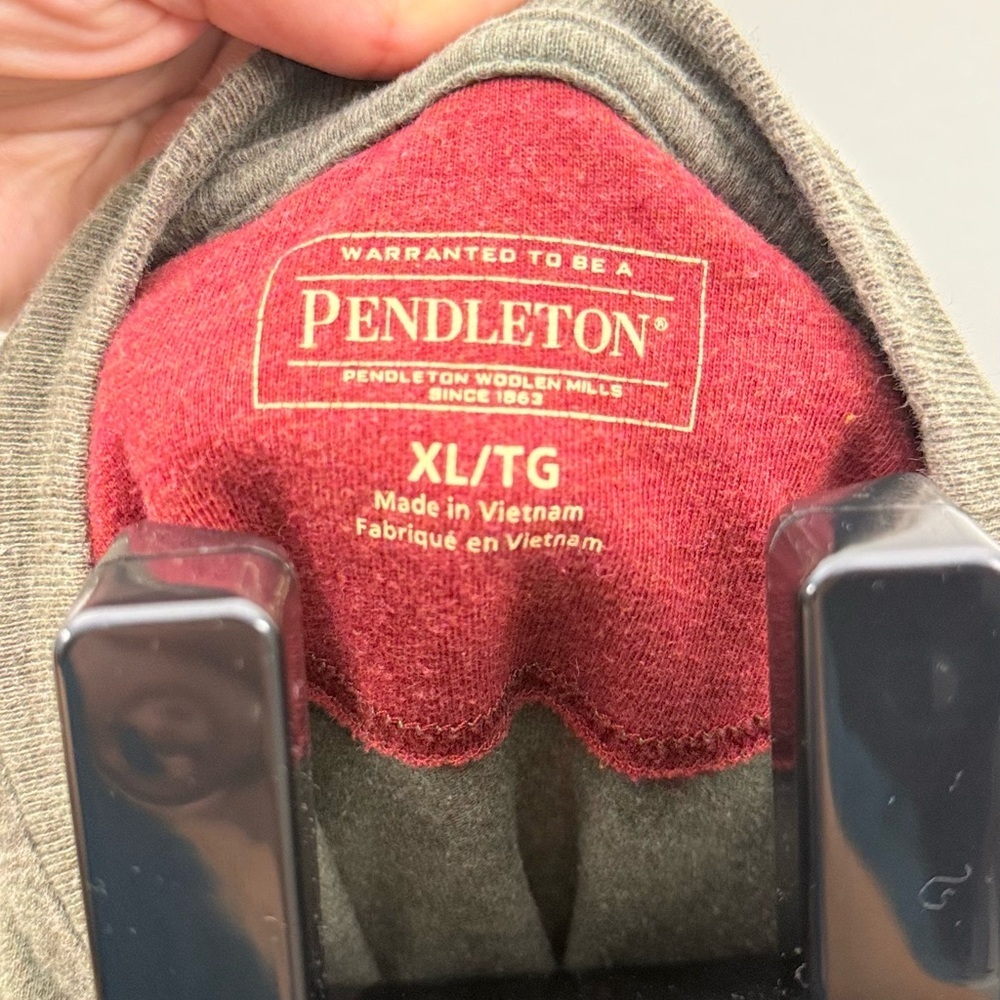 Pendleton Men's Olive Long Sleeve Tee - Picture 4 of 10